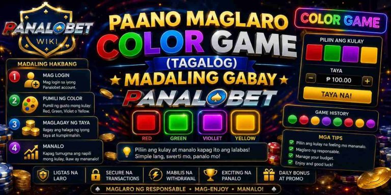 Paano Maglaro Color Game (Tagalog) Madaling Gabay Panalobet